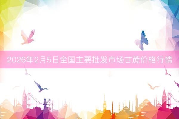 2026年2月5日全国主要批发市场甘蔗价格行情