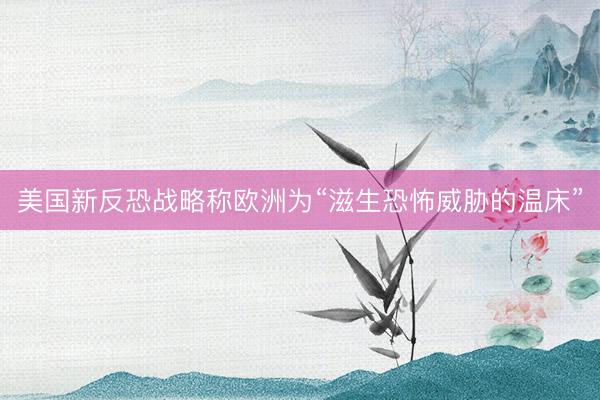 美国新反恐战略称欧洲为“滋生恐怖威胁的温床”