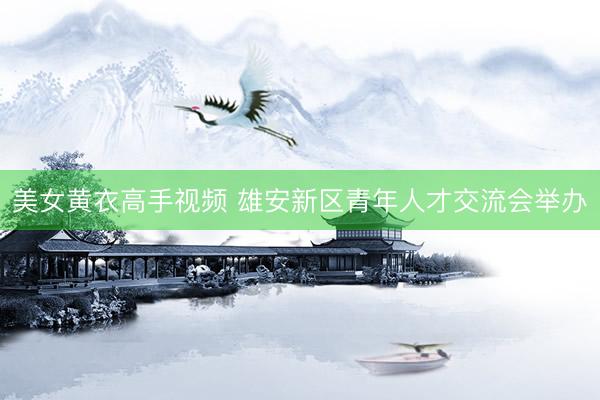 美女黄衣高手视频 雄安新区青年人才交流会举办