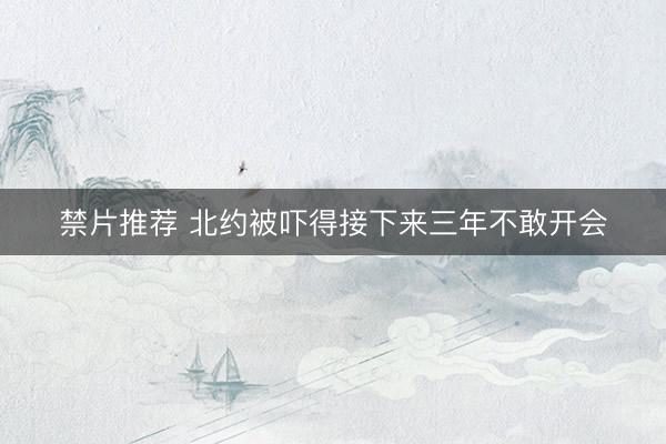 禁片推荐 北约被吓得接下来三年不敢开会