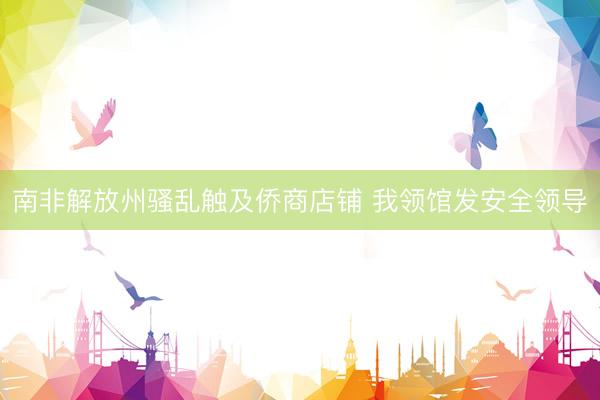 南非解放州骚乱触及侨商店铺 我领馆发安全领导
