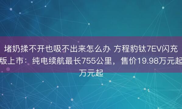 堵奶揉不开也吸不出来怎么办 方程豹钛7EV闪充版上市：纯电续航最长755公里，售价19.98万元起