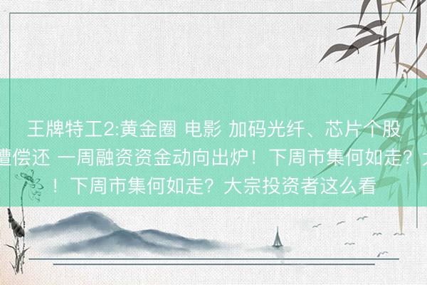 王牌特工2:黄金圈 电影 加码光纤、芯片个股 多只光模块个股遭偿还 一周融资资金动向出炉！下周市集何如走？大宗投资者这么看