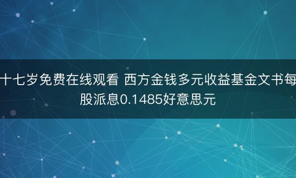 十七岁免费在线观看 西方金钱多元收益基金文书每股派息0.1485好意思元